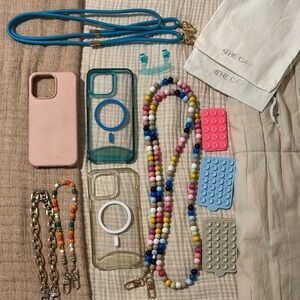 THE CAEP Colorful Beaded Phone Accessories Set iPhone 15 PRO MAX